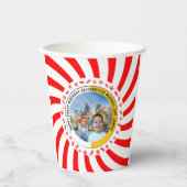 Candy thematisch dubbel verjaardagsfeest papieren bekers (Voorkant)