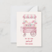 Candy Theme Kids Valentijnkaart,  Notitiekaartje (Voorkant)