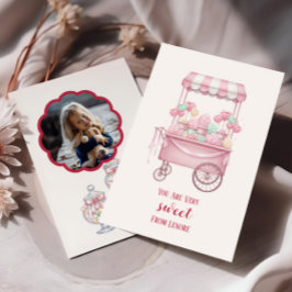 Candy Theme Kids Valentijnkaart,  Notitiekaartje