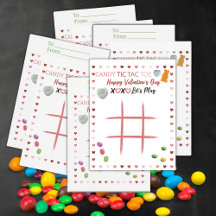 Candy Tic Tac Toe Valentijnsdag
