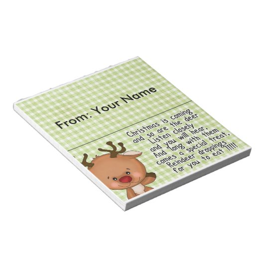 Candy Treats Bag Topper Notitieblok (Schuin)