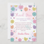 Candy Valentijns Verjaardag Hartelijk Bedankt Kaar (Voorkant)