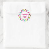 Candy Verjaardagsfeest Circus Bedankt Stickers (Tas)