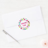 Candy Verjaardagsfeest Circus Bedankt Stickers (Envelop)