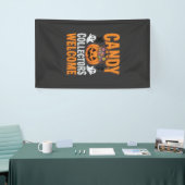 Candy Verzamelaars Welkom Halloween Pompoen Spandoek (Beurs)