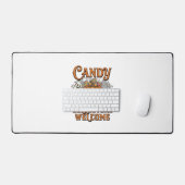Candy Verzamelaars Welkom Pompoen Geest Spinnenweb Bureaumat (Keyboard & Muis)