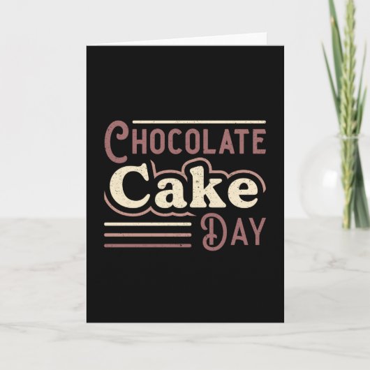 Candy Zoete Chocolade Cake Dag Cocoa Cadeaubestell Kaart (Voorkant)
