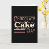 Candy Zoete Chocolade Cake Dag Cocoa Cadeaubestell Kaart (Gele Bloem)