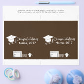 Candybarverpakking -  Afstudeerhoed Flyer (Enkel)