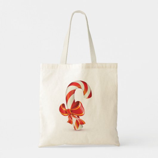 Candycane Canvas tas (Achterkant)