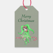 Candycane Elf Cadeaulabel (Voorkant)
