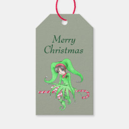 Candycane Elf Cadeaulabel
