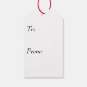 Candycane Elf Cadeaulabel (Achterkant)