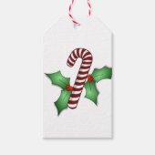 Candycane en Holly Cadeaulabel (Voorkant)