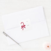 Candycane Festive Holiday Gift Wrap Sticker (Envelop)