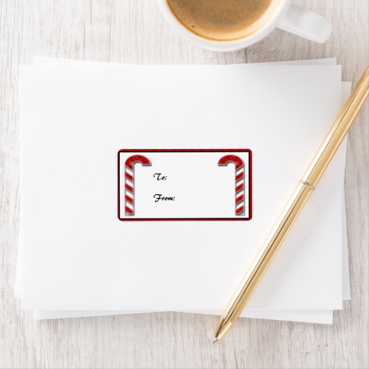 Candycane Gift Label (Insitu)