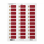 Candycane Gingerbread Man| Kerstmis Etiket (Full Sheet)