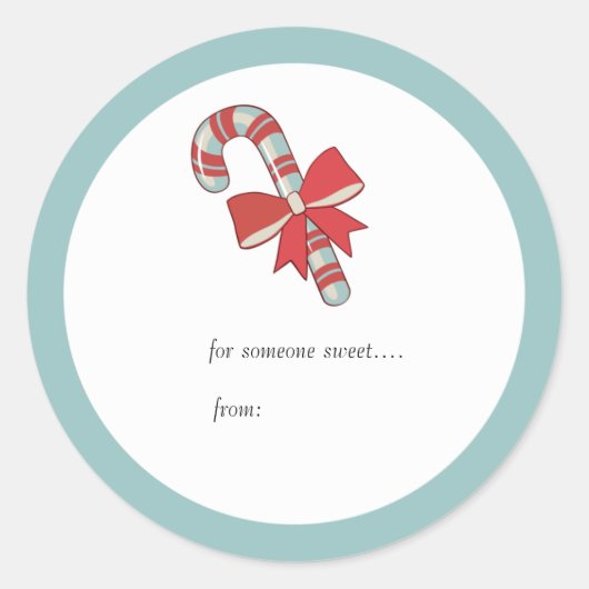 Candycane - labels voor de feestdag (Voorkant)