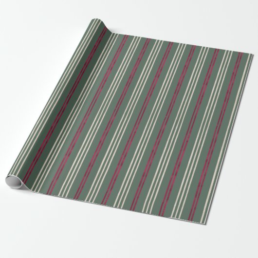 Candycane Palm, Hawaiian Style Kerstmis Cadeaupapier (Uitgerold)