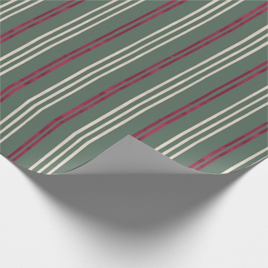 Candycane Palm, Hawaiian Style Kerstmis Cadeaupapier (Hoek)