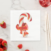 Candycane Paper Napkins Servet (Insitu)