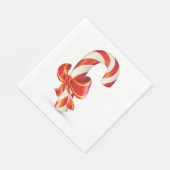Candycane Paper Napkins Servet (Hoek)