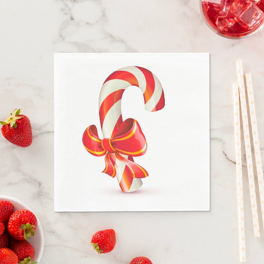 Candycane Paper Napkins Servet