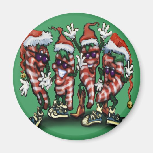 CandyCane Peppers Magneet (Voorkant)