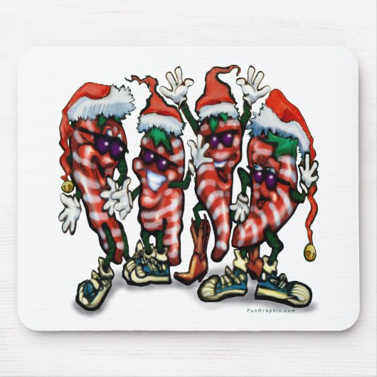 CandyCane Peppers Muismat (Voorkant)