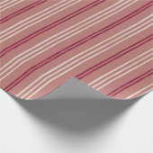 Candycane Plumeria, Hawaiian Style Kerstmis Cadeaupapier (Hoek)