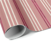 Candycane Plumeria, Hawaiian Style Kerstmis Cadeaupapier (Rol Hoek)