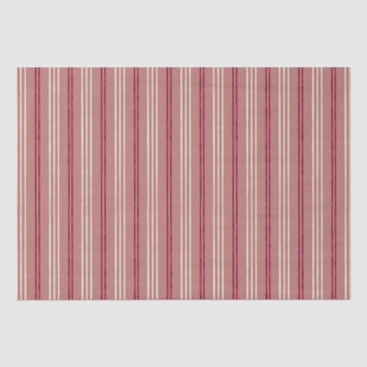 Candycane Plumeria, Hawaiian Style Kerstmis Tissuepapier (Voorkant)