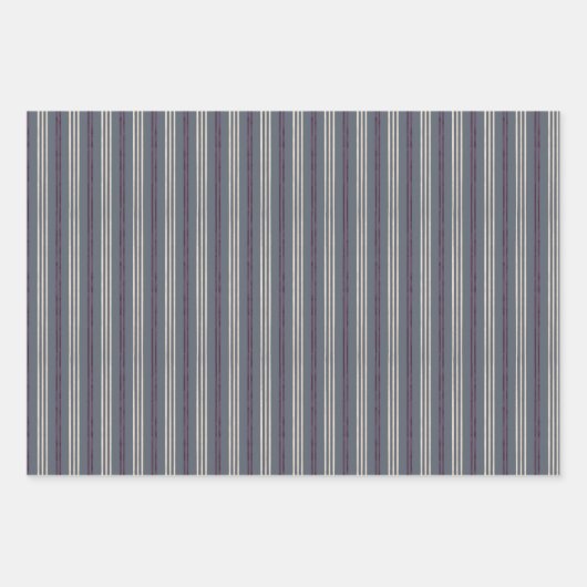 Candycane Sugar Plum Stripes Set Inpakpapier Vel (Voorkant 2)