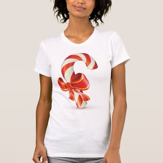 Candycane Vrouwen T-shirt (Voorkant)
