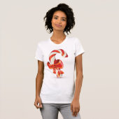 Candycane Vrouwen T-shirt (Voorkant volledig)