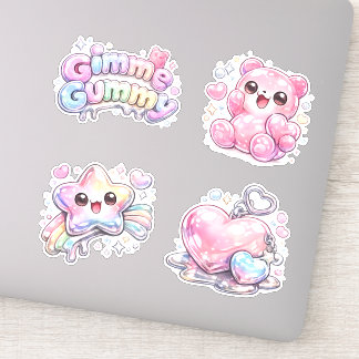 Candycore Pastel Gummy Beer & Y2K Kawaii Sticker