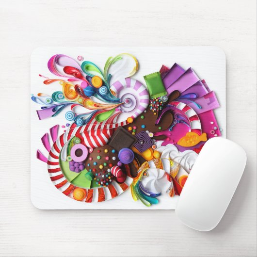 CandyCrush geïnspireerde mousepad Muismat (Met muis)