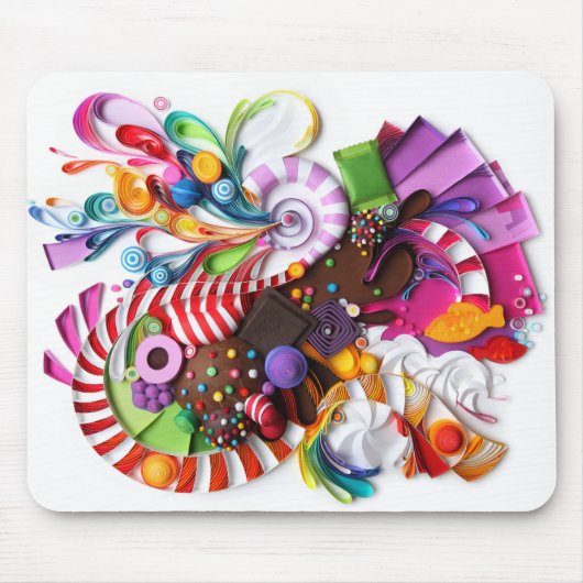 CandyCrush geïnspireerde mousepad Muismat (Voorkant)