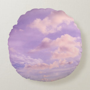 Candyfloss Caribische Wolken 1 Rond Kussen
