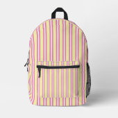 Candyfloss gestreepte patroon bedrukte rugzak (Voorkant)
