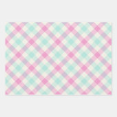 Candyfloss Gingham Inpakpapier Vel (Voorkant)