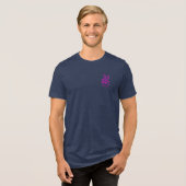 candyfloss goede vibraties Tri-Blend shirt (Voorkant volledig)