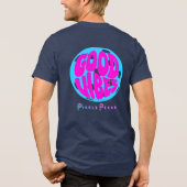 candyfloss goede vibraties Tri-Blend shirt (Achterkant)