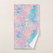 Candyfloss Monstera Palm Jungle 1 Bad Handdoek (Handdoek)