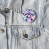Candygram Pastel Pentagram Ronde Button 5,7 Cm (In situ)