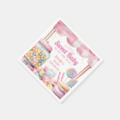 Candyland Baby shower Papier servet (Hoek)
