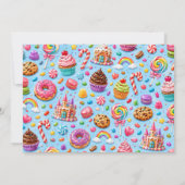 Candyland Bakverkoop Ontwerp Kaart (Achterkant)
