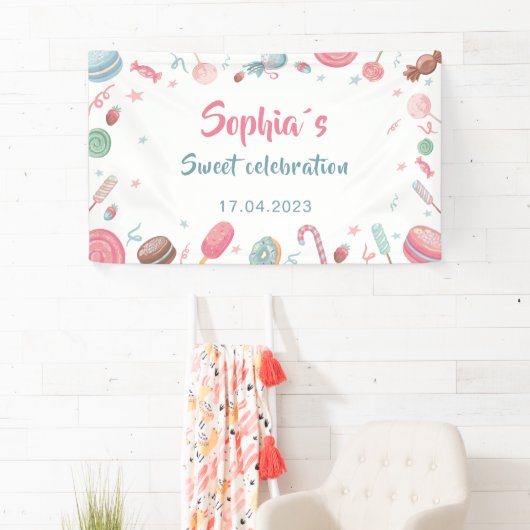 Candyland Banner Backdrop Banner (Insitu)