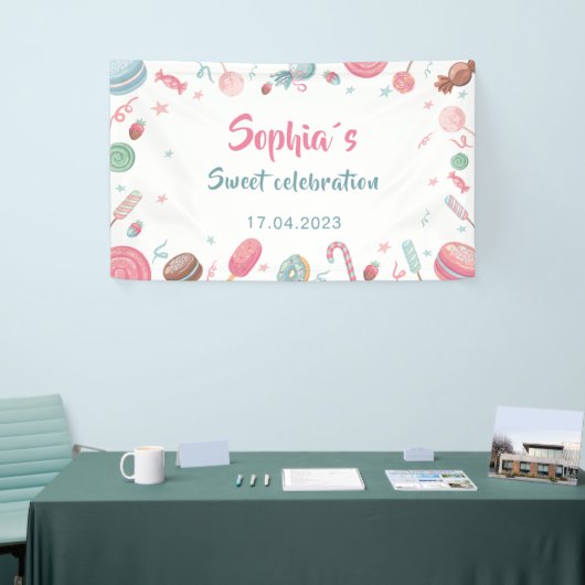 Candyland Banner Backdrop Banner (Beurs)