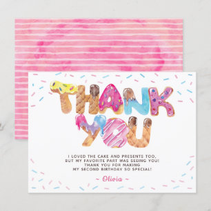 Candyland Birthday Hartelijk dank Kaart